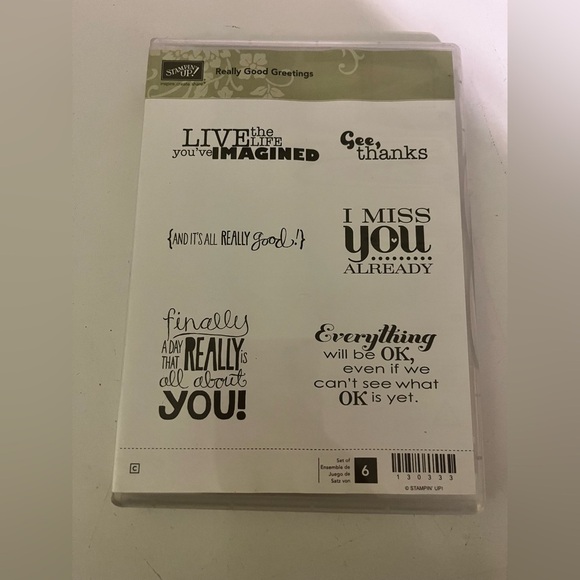 Stampin' Up! Other - Stampin' Up! Really Good Greetings Stamp Set - Black